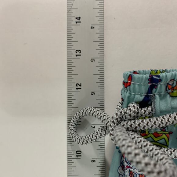 Amiani L Blue Colorful Sugar Skull Pepper Sombrero Guitar Swim Trunk Shorts - Picture 8 of 9